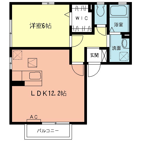 ピアコート Mの間取り