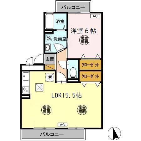 ハイカムールST・ユアサの間取り