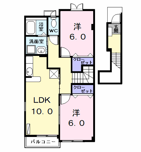 グラース.メゾンの間取り