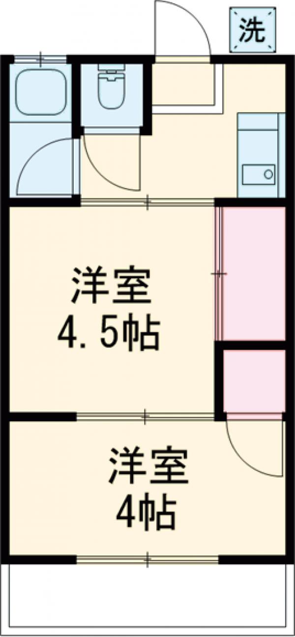 梅香荘・1号室の間取り