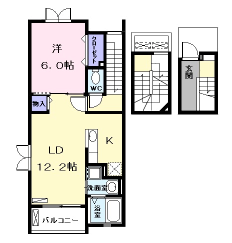 プリムローズⅢの間取り