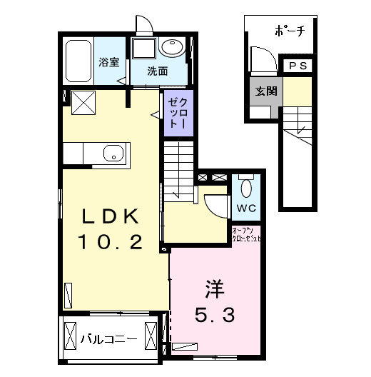 02030号室の間取り