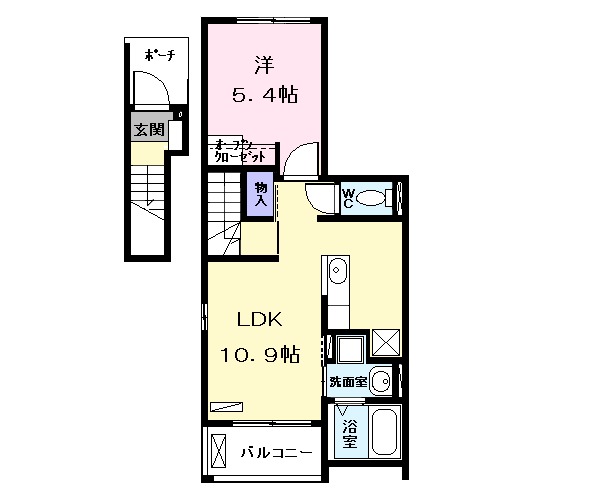 シェモア角割の間取り