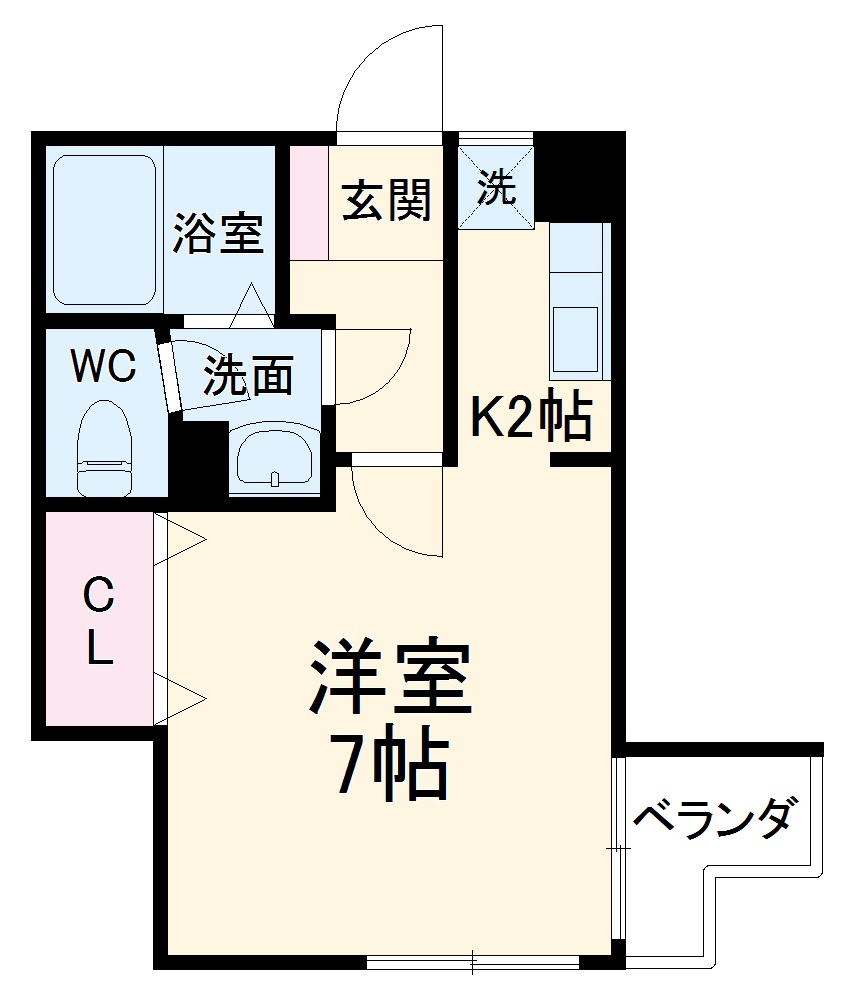 クレール湘南の間取り