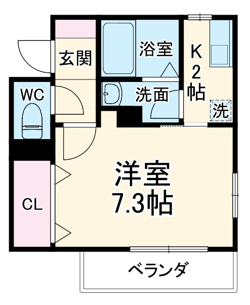クレール湘南の間取り