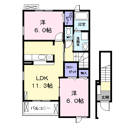 レッド・リーブスⅢの間取り