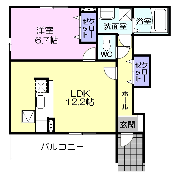 クイーンズタウンEの間取り