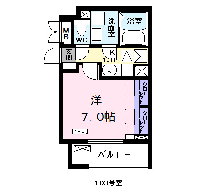 アニメート泉の間取り