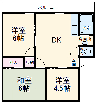 サンシティ赤坂Cの間取り