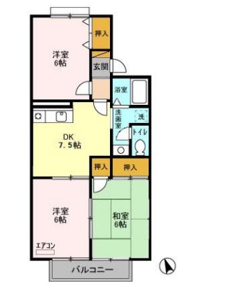 サンハイツ習志野の間取り