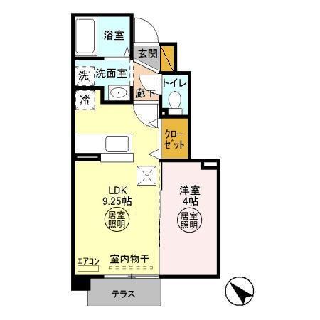 ルーチェ・103号室の間取り
