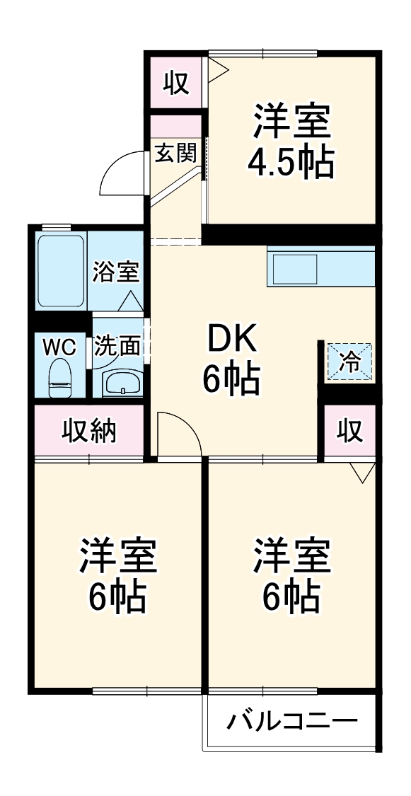 グリーンハイツ駒形の間取り