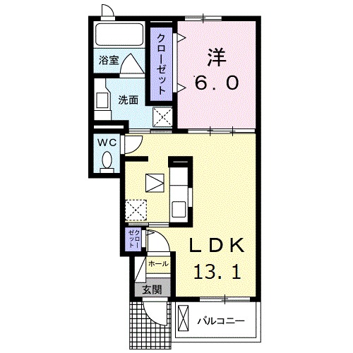 メゾンブランシュⅢの間取り
