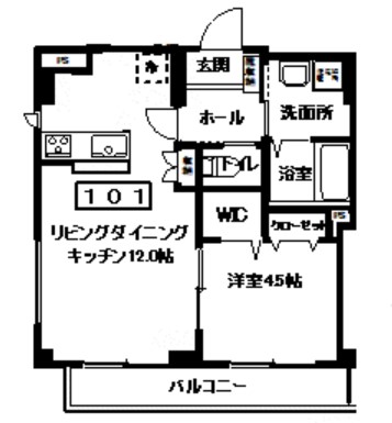 ソルクレア代沢の間取り