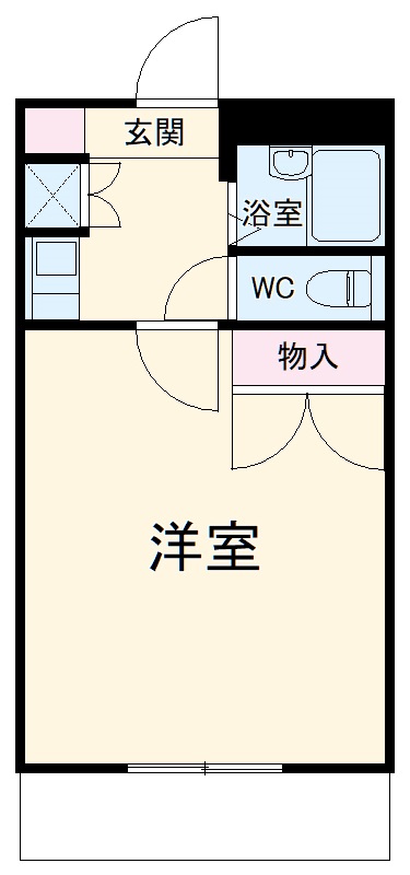 レオパレスSUNNY VILLAGEの間取り