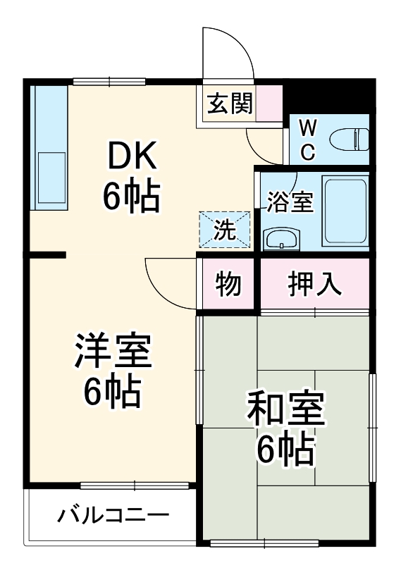 ハイツ魚妻パートⅠの間取り