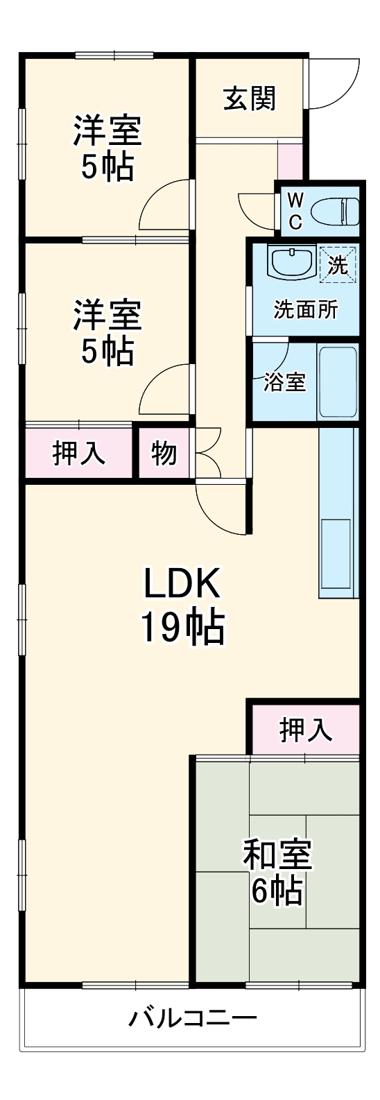 マンション寺田の間取り