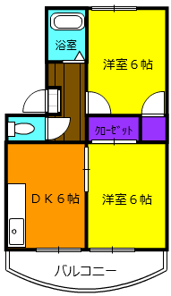 グリーンハイツ安座Ⅰの間取り