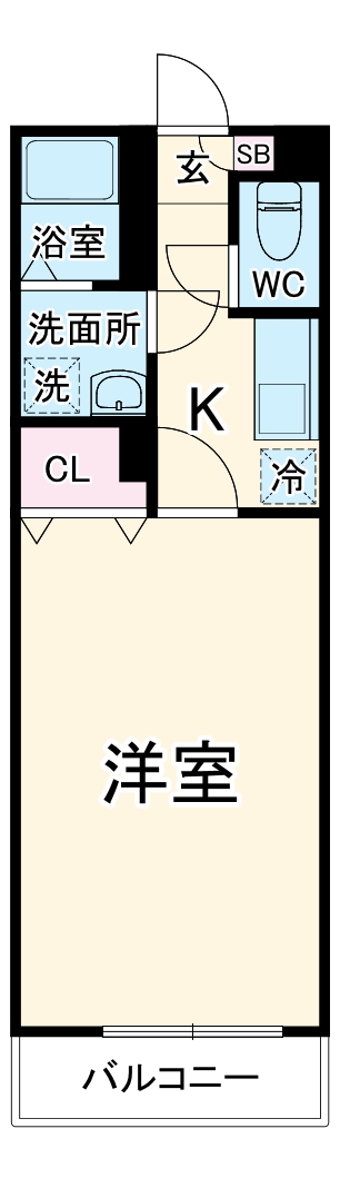 アムール DU MONDE Ⅰの間取り
