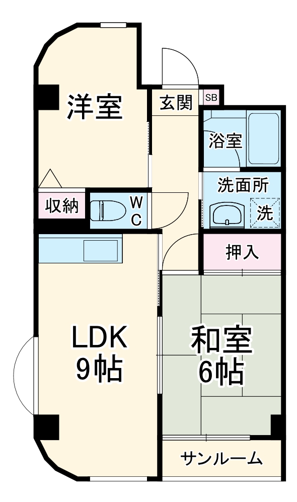 シャロン本厚木の間取り