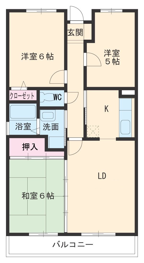 コートアルカディア B棟の間取り