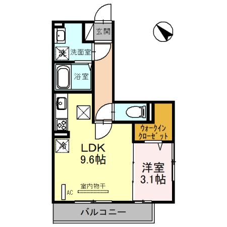 コリーヌヴェール上小の間取り