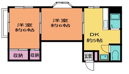 ビューフラット磯子の間取り