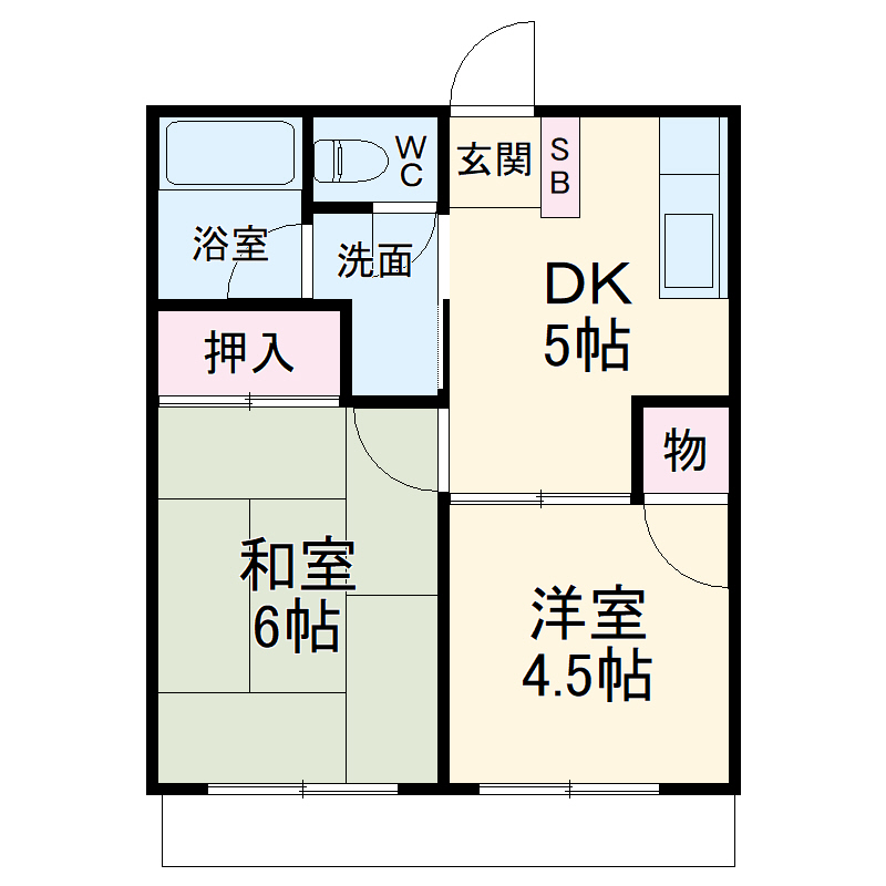 サンウエスティンの間取り