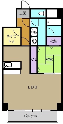 チサンマンション一社の間取り