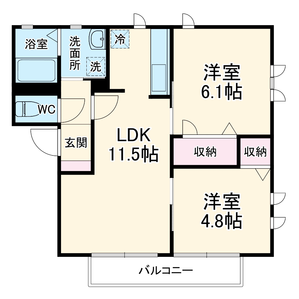 ブリリアEの間取り