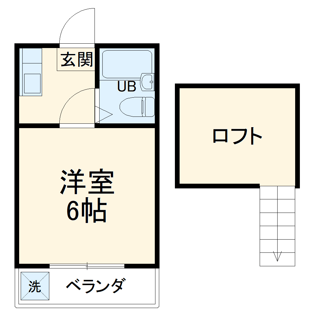 メゾン中居Bの間取り