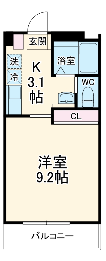 クレセント21の間取り