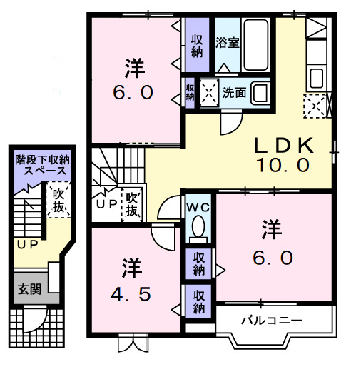 ステーシア寺津 弐番館の間取り