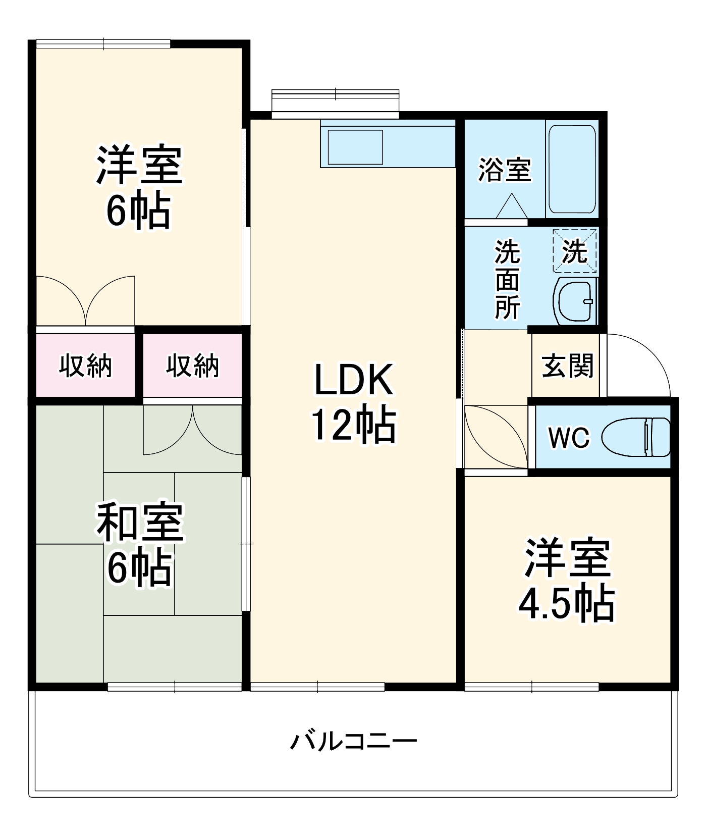エクセル東丘の間取り