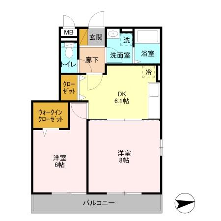 ボンヌールⅡの間取り