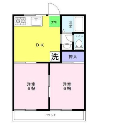 メゾンあいBの間取り