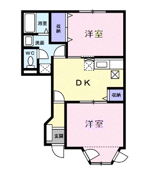 櫻花ハイツBの間取り