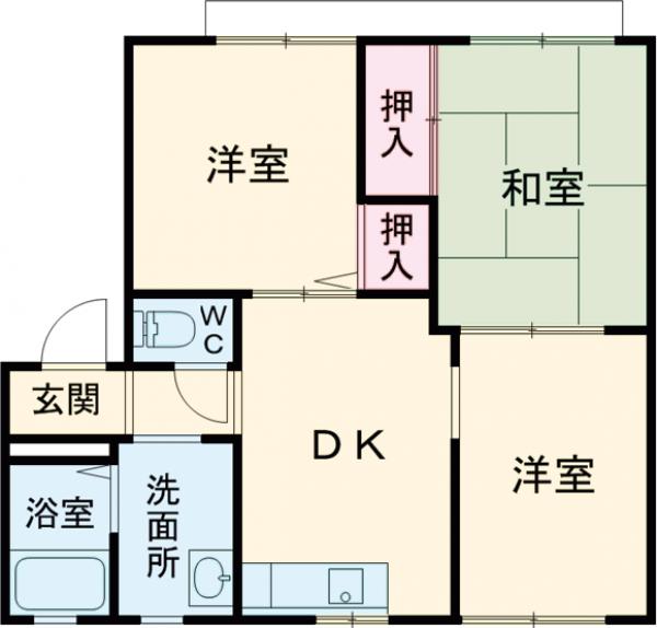 コスモ壱番館・弐番館の間取り