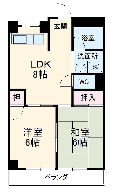 美杉マンションの間取り