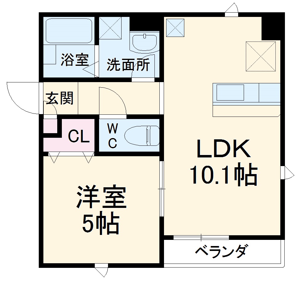 ジュネスⅢの間取り