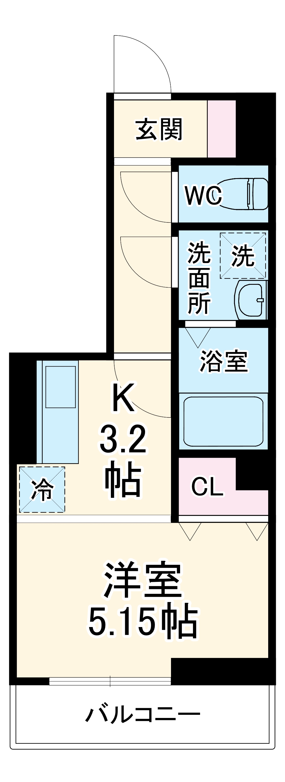 Klein Kirscheの間取り
