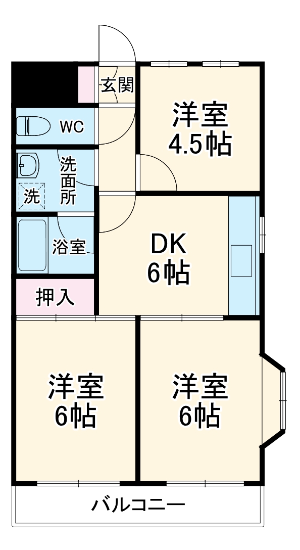 角田ビルの間取り