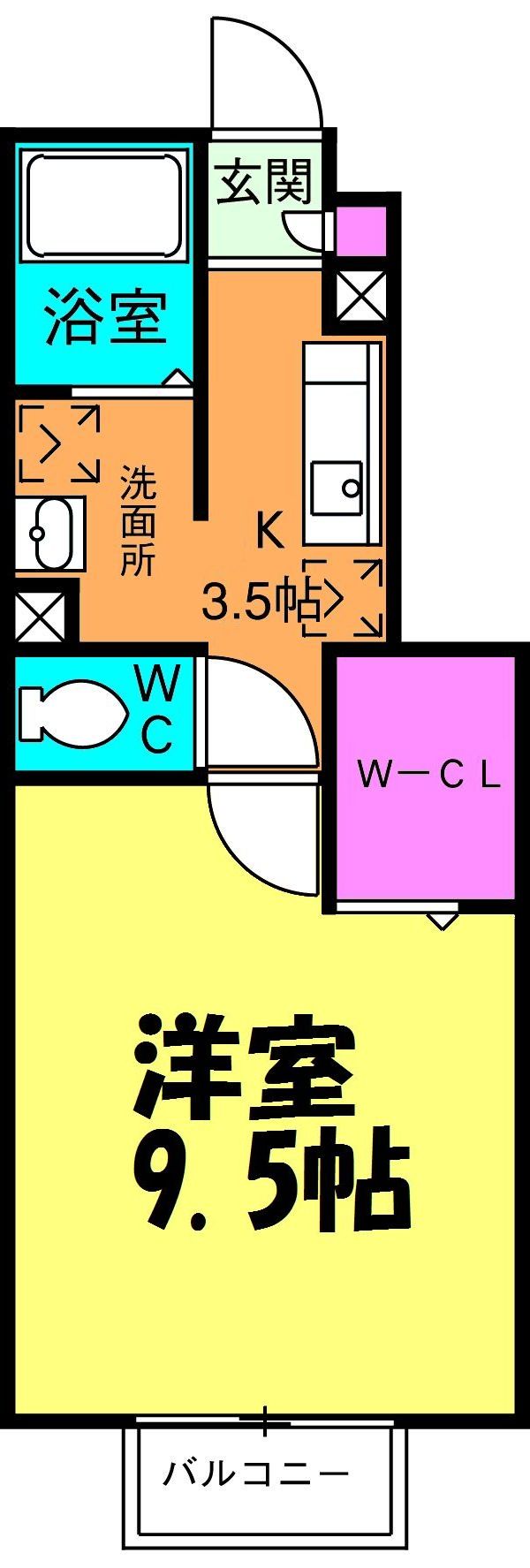 ルチア ソーレの間取り