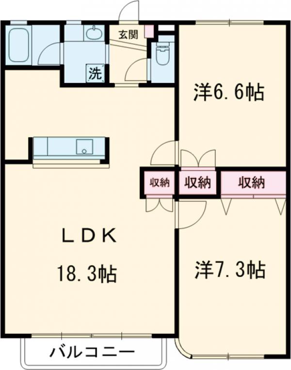 ラティア南烏山の間取り