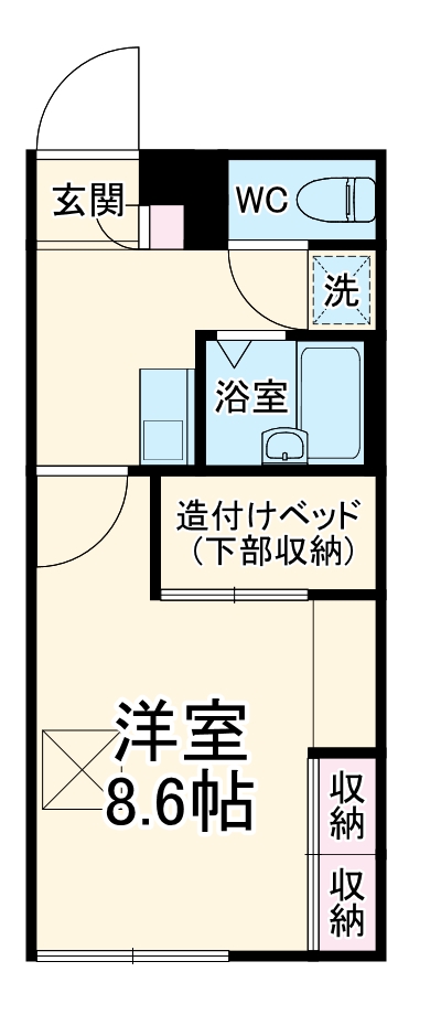 レオパレスアルジャンの間取り