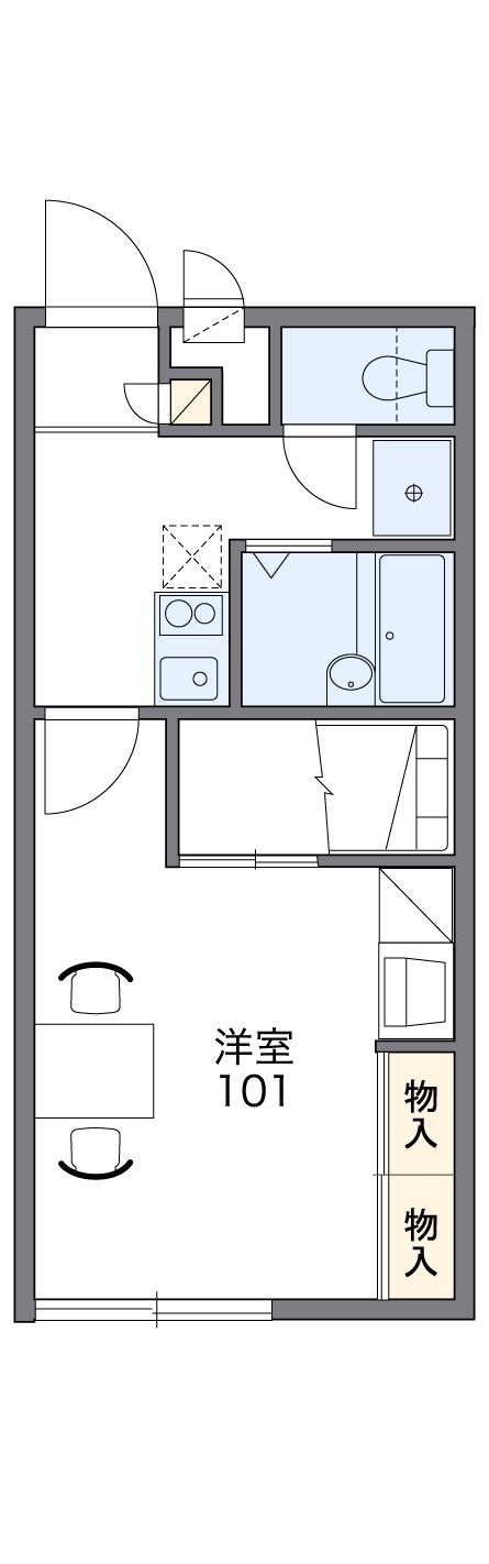 レオパレスシャルマン高針台の間取り