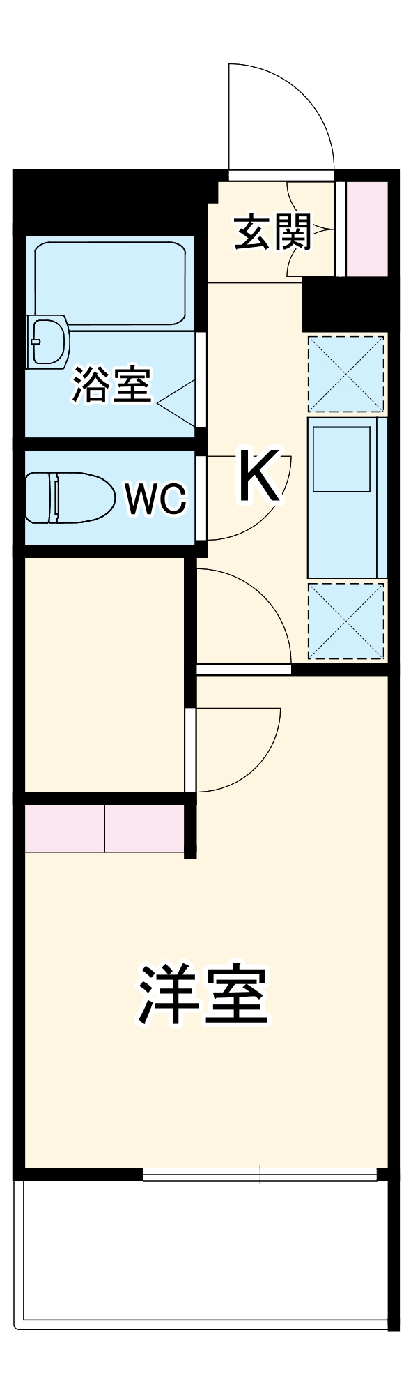 レオパレスロングヒルズの間取り
