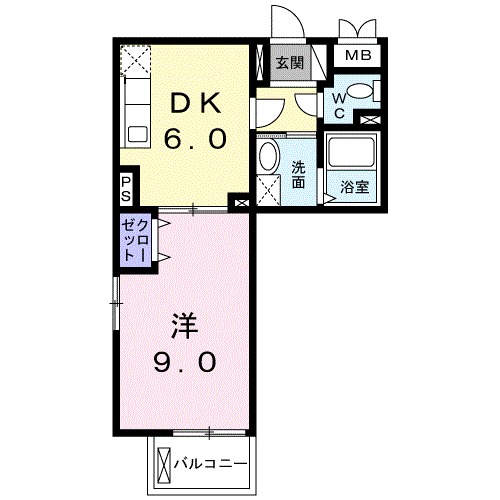 エイトウッズ淵野辺の間取り