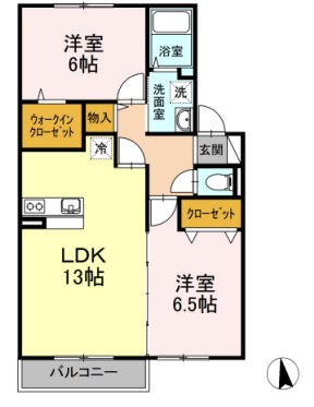 south windの間取り