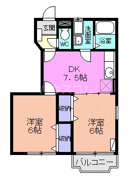 カーサ ポッツォの間取り